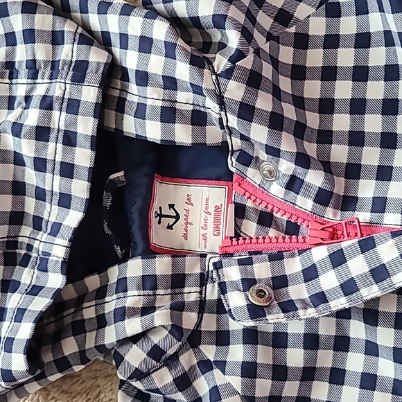 Blue plaid coat - Picture 2 of 4